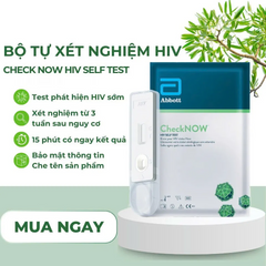 Que Tự Xét Nghiệm H.I.V Tại Nhà CheckNow - Phát Hiện Sớm Nguy Cơ H.I.V Chỉ Trong 15 Phút - Sản Phẩm Chính Hãng cao cấp