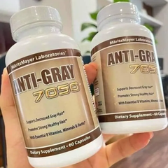 Viên uống cải thiện tóc bạc sớm Anti Gray Hair 7050 - Dưỡng chất phục hồi màu tóc tự nhiên, bảo vệ và làm mềm mượt tóc