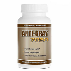 Viên uống cải thiện tóc bạc sớm Anti Gray Hair 7050 - Dưỡng chất phục hồi màu tóc tự nhiên, bảo vệ và làm mềm mượt tóc