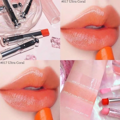 Son Dưỡng Dior Addict Lip Glow Lip Balm - 017 Ultra Coral Chính Hãng - Bảng Màu Tươi Tắn, Dưỡng Ẩm Môi Tự Nhiên