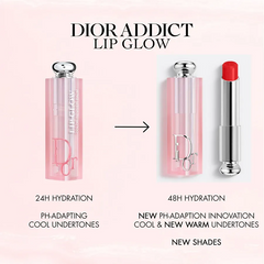 Son Dưỡng Môi Dior Addict Lip Glow Balm 031 Strawberry - Son Dưỡng Môi Cao Cấp Màu Đỏ Dâu 3.2g Chính Hãng, Dưỡng Ẩm và Thoa Lớp Nền