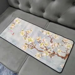 Tấm Lót Bàn Di Chuột Lớn 70x30cm Hoa Xanh Loang 22 - Chống Nước, Chống Trơn Trượt, Siêu Bền Cho Game Thủ