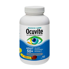 Viên uống bổ mắt Ocuvite Adult 50+ cho người trên 50 tuổi - Hỗ trợ sức khỏe mắt, bảo vệ và cải thiện thị lực từ Mỹ