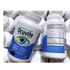 Viên uống bổ mắt Ocuvite Adult 50+ cho người trên 50 tuổi - Hỗ trợ sức khỏe mắt, bảo vệ và cải thiện thị lực từ Mỹ
