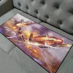 Miếng Lót Chuột Chống Nước Hình Máy Bay - Pad Chuột Cỡ Lớn 90x40cm Siêu Bền, Dày 3mm, Chuyên Game, Chống Trơn Trượt