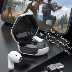 Tai Nghe Gaming Không Dây Bluetooth TWS MaxSpect SoundCore Cao Cấp - Âm Thanh 9D Sống Động, Kết Nối Bluetooth V5.2 Độ Trễ Thấp