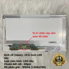 Màn Hình Laptop Toshiba Satellite 15.6 Inch LED Độ Phân Giải HD 1366x768 Dùng Cho L600 L600D L605 L605D C655 C655D C660 C660D