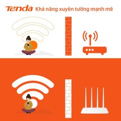 Bộ phát sóng Wifi Tenda F6 300Mbps 4 ăng-ten - Thiết bị mạng ổn định, phong cách hiện đại cho gia đình và văn phòng nhỏ