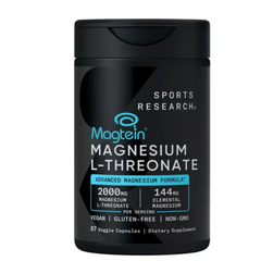 Viên bổ sung Magie Sports Research Magtein 2000mg - Hỗ trợ sức khỏe não bộ, dễ hấp thu Mỹ