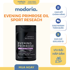 Tinh Dầu Hoa Anh Thảo Sports Research Evening Primrose 90 Viên - Hỗ Trợ Chăm Sóc Da Khỏe Mạnh, Dễ Uống - Sản Phẩm Từ Mỹ