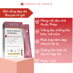 Viên Uống Thực Phẩm Bổ Sung Da Biocyte Skin Complex Liposomal 14 - Nhập Khẩu Pháp, Dạng Uống Tiện Lợi Cho Người Trưởng Thành
