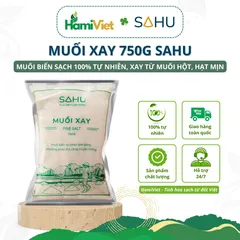 Muối Xay Sahu 750g - Muối Biển Tự Nhiên 100% Không Hóa Chất - Nguyên Liệu Nấu Ăn Cao Cấp Việt Nam