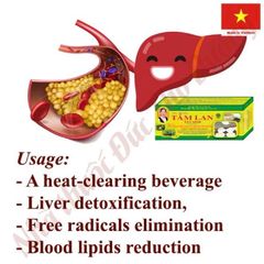 Trà Tâm Lan 30 túi lọc - Thảo mộc giải nhiệt, thanh độc, hỗ trợ sức khỏe - Hương vị tự nhiên, giá tốt