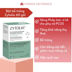 Bột Uống Hỗ Trợ Đa Nang Buồng Trứng Zytolia 60 Gói - Thực Phẩm Y Tế Đặc Biệt cho Phụ Nữ PCOS, Cân Bằng Nội Tiết Tố
