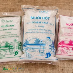 Muối Tre Sahu 300g - Muối Biển Tự Nhiên 100%, Hương Vị Ngọt Dịu, Phong Cách Truyền Thống Việt Nam, Sản Phẩm Chay Dinh Dưỡng