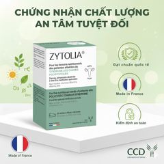 Bột Uống Hỗ Trợ Đa Nang Buồng Trứng Zytolia 60 Gói - Thực Phẩm Y Tế Đặc Biệt cho Phụ Nữ PCOS, Cân Bằng Nội Tiết Tố