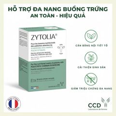 Bột Uống Hỗ Trợ Đa Nang Buồng Trứng Zytolia 60 Gói - Thực Phẩm Y Tế Đặc Biệt cho Phụ Nữ PCOS, Cân Bằng Nội Tiết Tố