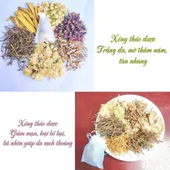 Thảo Dược Xông Mặt Thiên Nhiên - Giảm Mụn, Sáng Da, Mờ Thâm Nám - Combo 5, 10, 20 Gói Chăm Sóc Da Hàng Ngày
