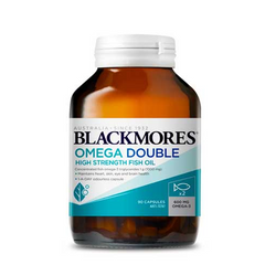 Viên Dầu Cá Blackmores Omega Double High Strength 90 Viên - Hỗ Trợ Tim Mạch, Thị Lực & Làn Da Khỏe Mạnh, Dễ Uống Hàng Ngày