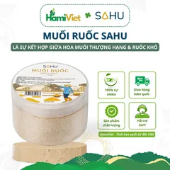Muối Ruốc Sahu Tự Nhiên 140g - Gia Vị Chấm Rắc Ngọt Umami từ Hoa Muối và Ruốc Khô, An Toàn cho Sức Khỏe