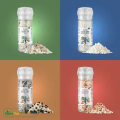 Muối Biển Cao Cấp Sahu - Hạt To, Thô, Tự Nhiên, Không Chạm Đất, 60g, Thích Hợp Rắc Món Ăn thêm Hương Vị Tươi Mát