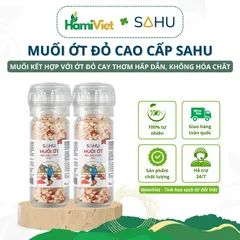 Muối Ớt Đỏ Cao Cấp Sahu - Hương Vị Cay Nhẹ Từ Giống Ớt Bản Địa Nguyên Chất - Gia Vị Thêm Hương Đặc Sắc Cho Món Ăn