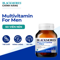 Viên Đa Vitamin Blackmores Dành Cho Nam Giới 50 Viên - Bổ Sung Vitamin & Khoáng Chất Hỗ Trợ Sức Khỏe Hàng Ngày