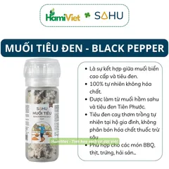 Muối Tiêu Đen Cao Cấp Sahu - Tiêu Đen Thượng Hạng Từ Tiên Phước - Nguyên Liệu Nấu Ăn Tự Nhiên và An Toàn