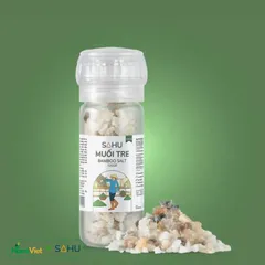 Muối Tre Cao Cấp Sahu - Muối Biển Tự Nhiên Hương Thơm, Vị Mặn Dịu, Giàu Khoáng Chất - Thích Hợp Cho Chay Và Gia Vị Sống 100g