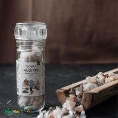 Muối Tre Cao Cấp Sahu - Muối Biển Tự Nhiên Hương Thơm, Vị Mặn Dịu, Giàu Khoáng Chất - Thích Hợp Cho Chay Và Gia Vị Sống 100g