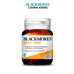 Viên uống bổ sung vitamin C Blackmores Bio C 1000mg - 31 viên tăng cường sức khỏe, hấp thụ hiệu quả từ Úc