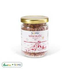 Mắm ruốc Sahu 180g - Tự nhiên từ ruốc và muối hầm, hương vị thơm ngon cho món kho, ăn liền và làm gia vị nêm ẩu
