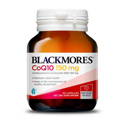 Viên Uống Hỗ Trợ Tim Mạch Blackmores CoQ10 150mg - 30 Viên Bổ Sung Sức Khỏe Tim Mạch và Năng Lượng Tự Nhiên