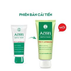 Gel Rửa Mặt Acnes Gentle Wash 100g - Sữa Rửa Mặt Ngăn Ngừa Mụn, Làm Sạch Sâu, Dành Cho Da Nhờn, Cảm Giác Thoải Mái