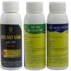 Combo Keo Phủ Gốc PU Nhỏ 100ml - Dán Lá Dát Vàng Trên Gỗ, Kim Loại, Nhựa, Đá, Thủy Tinh, Gốm Sứ - Dụng Cụ Trang Trí Nghệ Thuật