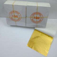 Combo Dát Vàng Gốc Nước A Gold - 50 Lá Vàng, Keo, Phủ & Chổi Dụng Cụ Trang Trí Đồ Vật Thủ Công