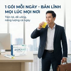 Thực Phẩm Bổ Sung ANDROMAS Dạng Bột Pha Uống Cho Nam Giới - Hỗ Trợ Sức Khỏe - Hộp 30 Gói Tiện Lợi