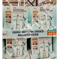 Kem Dưỡng Ẩm Giảm Nhăn RoC Hydrate + Plump SPF 30 - Kem Chống Nắng Chất Lượng Cao với Hyaluronic Acid, An Toàn cho Thanh Thiếu Niên, 74ml