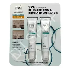 Kem Dưỡng Ẩm Giảm Nhăn RoC Hydrate + Plump SPF 30 - Kem Chống Nắng Chất Lượng Cao với Hyaluronic Acid, An Toàn cho Thanh Thiếu Niên, 74ml