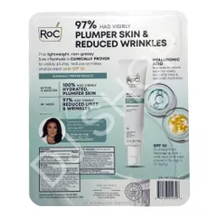 Kem Dưỡng Ẩm Giảm Nhăn RoC Hydrate + Plump SPF 30 - Kem Chống Nắng Chất Lượng Cao với Hyaluronic Acid, An Toàn cho Thanh Thiếu Niên, 74ml