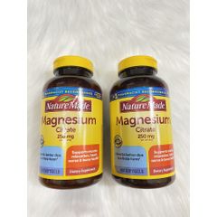 [DJ SHOP] Viên Uống Bổ Sung Magiê Nature Made Magnesium Citrate 250mg 180 VIÊN