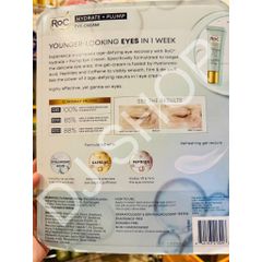 Kem Dưỡng Mắt Chống Nhăn ROC Hydrate Plump Eye Cream - Săn Chắc & Trẻ Hóa Vùng Mắt Từ Mỹ, Hiệu Quả Trong 1 Tuần
