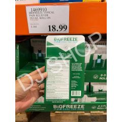 Set Lăn Xoa Bóp Giảm Đau Biofreeze Cool The Pain 89ml - Giải Pháp Làm Dịu Cơn Đau, Thư Giãn Cơ Bắp, sản xuất tại Mỹ