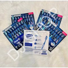 Set Bàn Chải Đánh Răng Oral-B Cross Action Pro Advanced 8 Cây - Chăm Sóc Răng Miệng Tốt Nhất cho Gia Đình, Dễ Dàng Sử Dụng