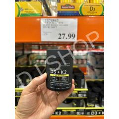Viên Uống SR Vitamin D3 + K2 Với Dầu Dừa 125mcg (5000IU) 160 Viên - Tăng Cường Sức Khỏe Xương Khớp & Miễn Dịch Mỹ