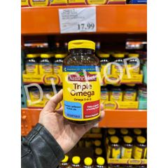 Viên Uống Triple Omega 3-6-9 Nature Made dành cho Tim Mạch - Hỗ trợ Sức Khỏe Toàn Diện (180 Viên)