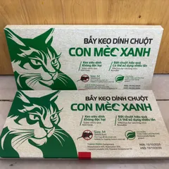 Bẫy Keo Dính Chuột Con Mèo Xanh 26x26,5cm - Hiệu Quả Bắt Chuột Nhỡ, An Toàn, Dùng Nhiều Lần, HDSD Đính Kèm