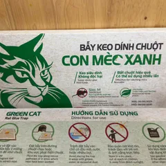 Bẫy Keo Dính Chuột Con Mèo Xanh 26x26,5cm - Hiệu Quả Bắt Chuột Nhỡ, An Toàn, Dùng Nhiều Lần, HDSD Đính Kèm