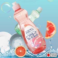 Nước Rửa Chén Trung Tính Rocket Soap Hương Bưởi Hồng 600g - An Toàn Cho Da Tay, Sạch Bẩn Hiệu Quả, Chai Tiện Dụng