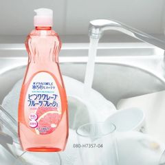 Nước Rửa Chén Trung Tính Rocket Soap 600g - Hương Bưởi Hồng, An Toàn Với Da Tay, Tiện Lợi Cho Bếp và Kính.